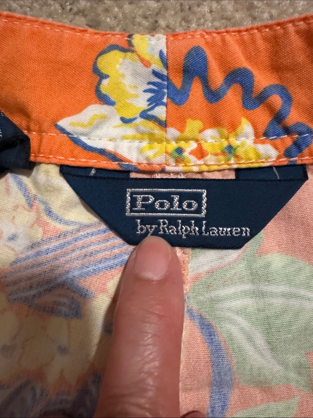 Vintage Polo Ralph  Lauren Hawaiian Ukulele Print Board Shorts Orange Resort-36